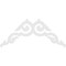 Ekena Millwork Pitch Rotherham Architectural Grade PVC Gable Pediment, 72"W x 36"H x 1"P (12/12) GPP072X036X100ROT - alternate 5